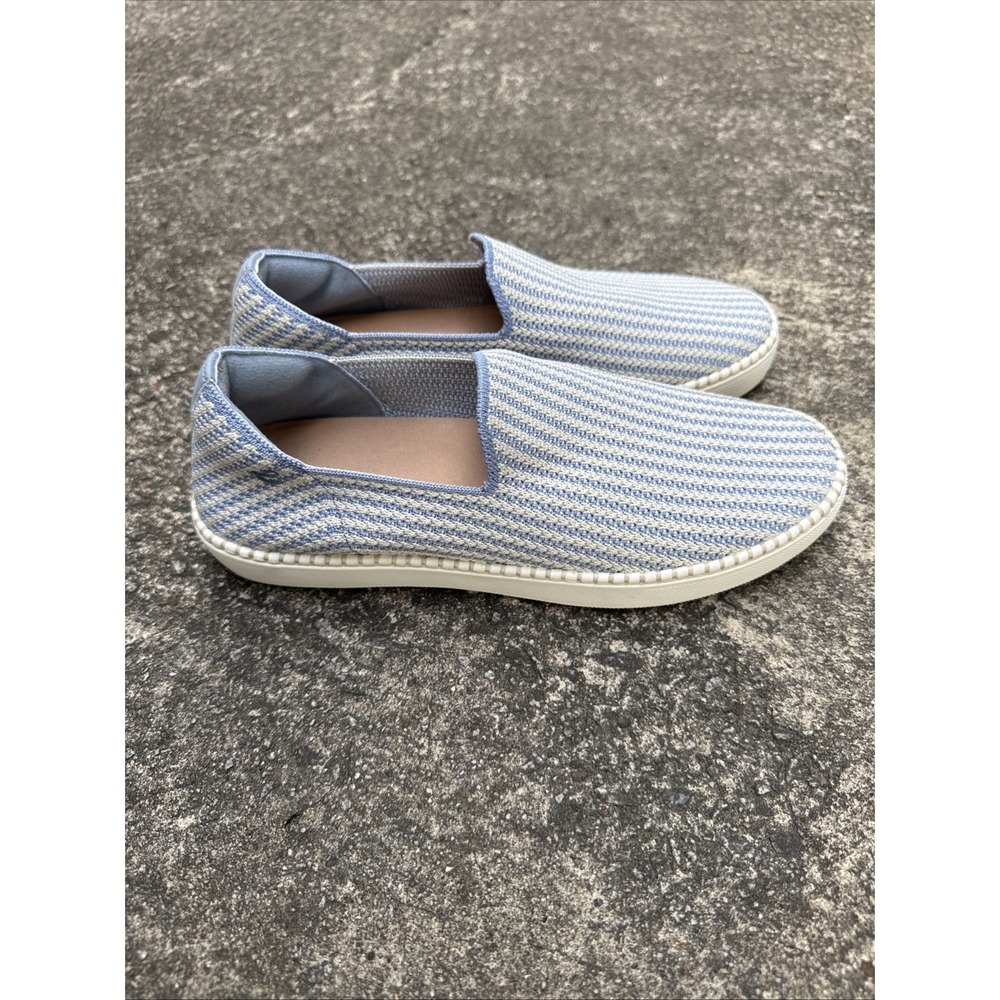 Easy Spirit Presley Breathable Slip On Sneakers Womens 9.5 Blue Cream Comfort - Picture 4 of 10